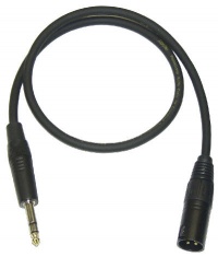 TRS Male to XLR Male balanced cable