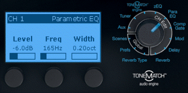 T1 Para EQ Settings used for this discussion