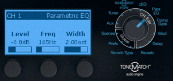 Width = 2.0 Octaves (1.00 Octaves on either side of the Freq)