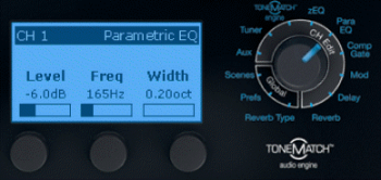 Width = 0.2 Octave (0.10 Octave on either side of the Freq)