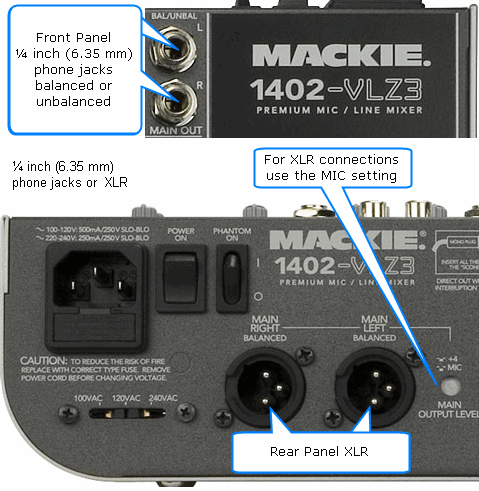 Mixer / Mackie / 1402-VLZ3 - Bose Portable PA Encyclopedia