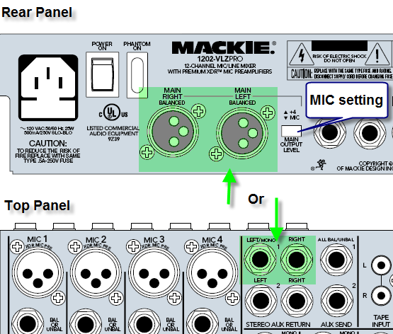 Mixer / Mackie / 1202-VLZ - Bose Portable PA Encyclopedia