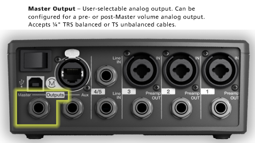 quarter inch output jack