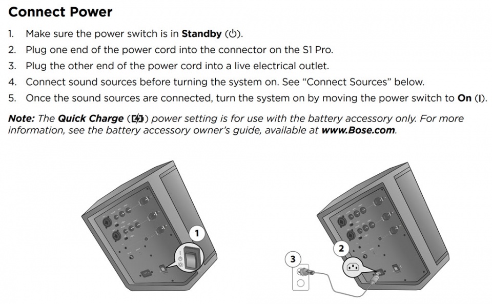 S1 Pro Power Switch Bose Portable PA Encyclopedia